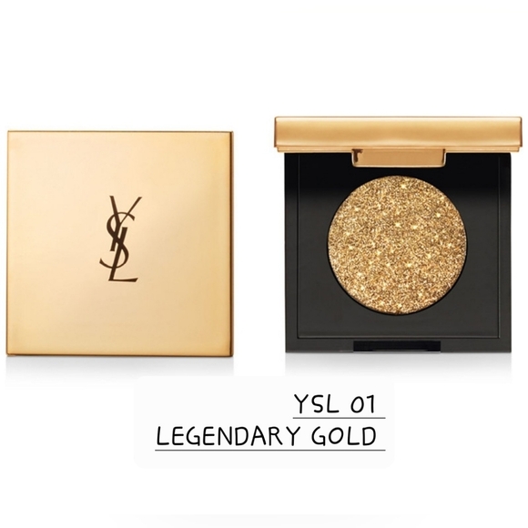 YSL Yves Saint Laurent Sequin Crush Mono Eyeshadow 1 Legendary Gold. BNIB - Picture 1 of 4